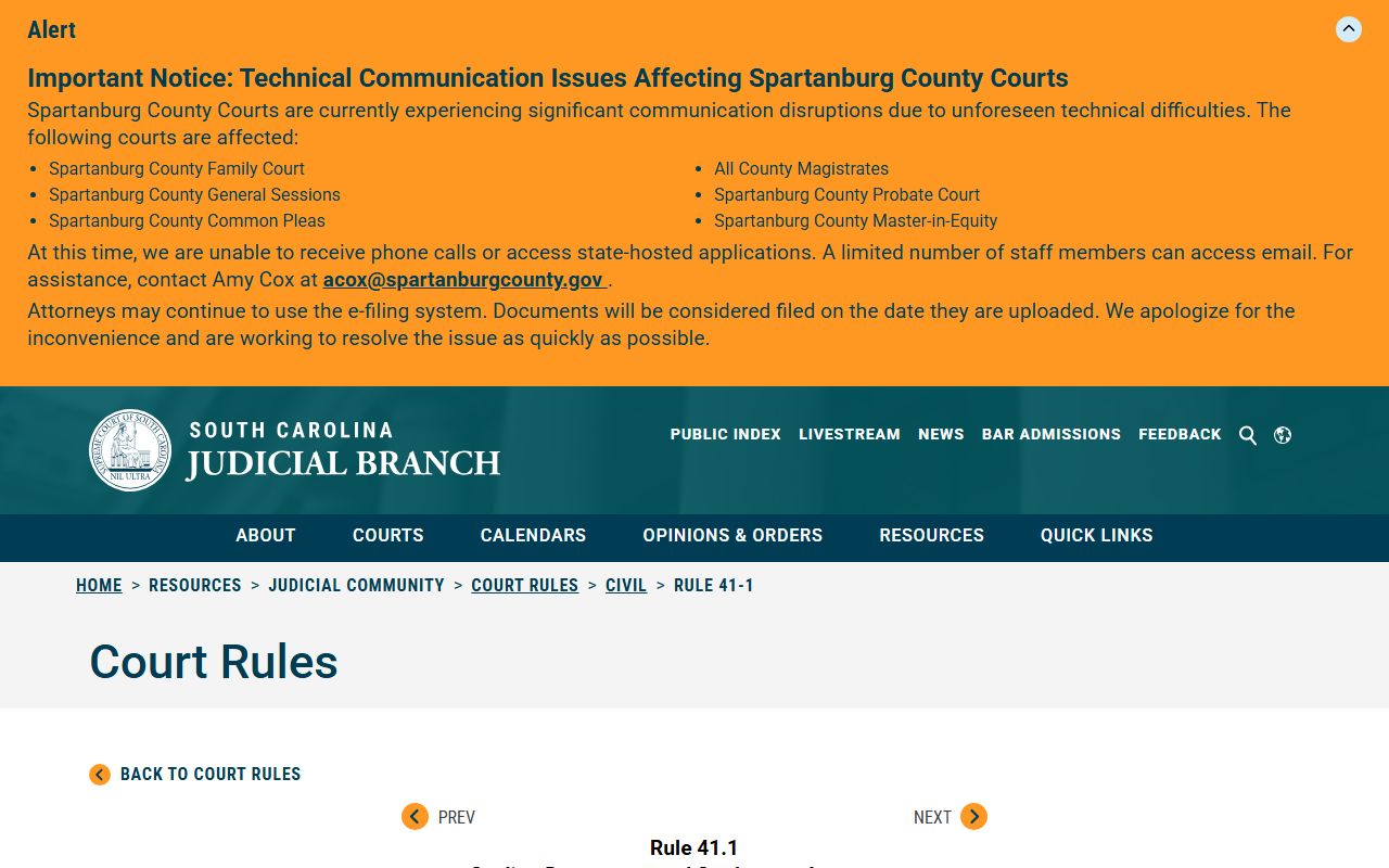 South Carolina sealing rule for Greenville County court records