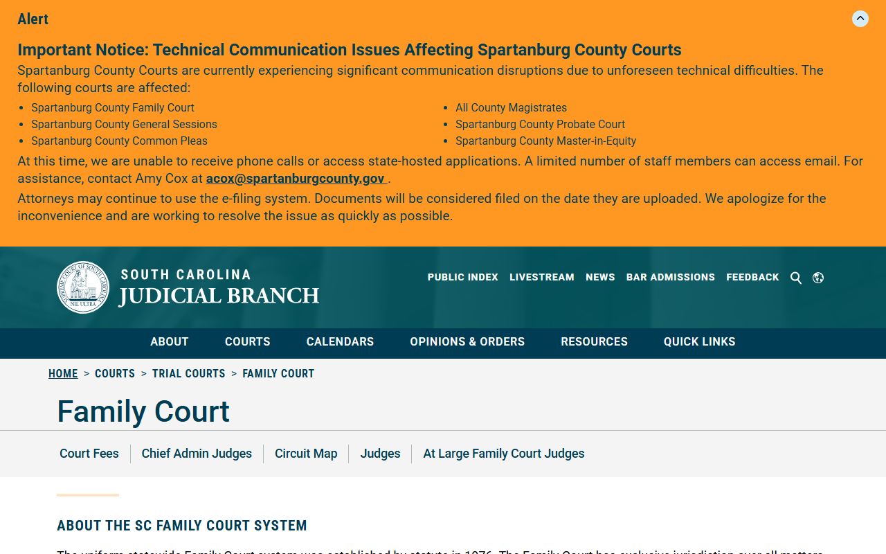 Greenville County Circuit Court records and South Carolina Family Court information